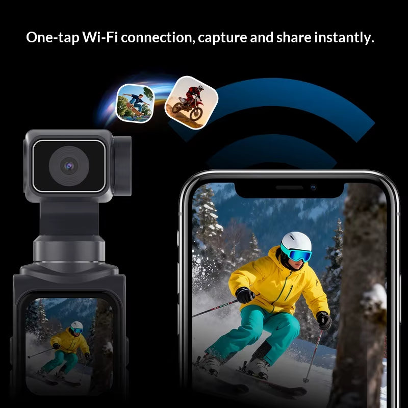Handheld Gimbal Pocket Camera M105 4K Vlog Rotating Outdoor Travel Shooting Camera